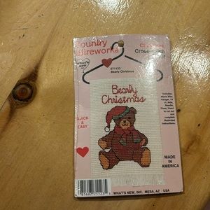 Country Wireworks Christmas Cross-Stitch Kit “Bearly Christmas” -Brand  new!
